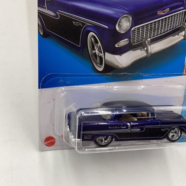 2022 hot wheels super treasure hunt #20 55 Chevy W Protector Online Sale