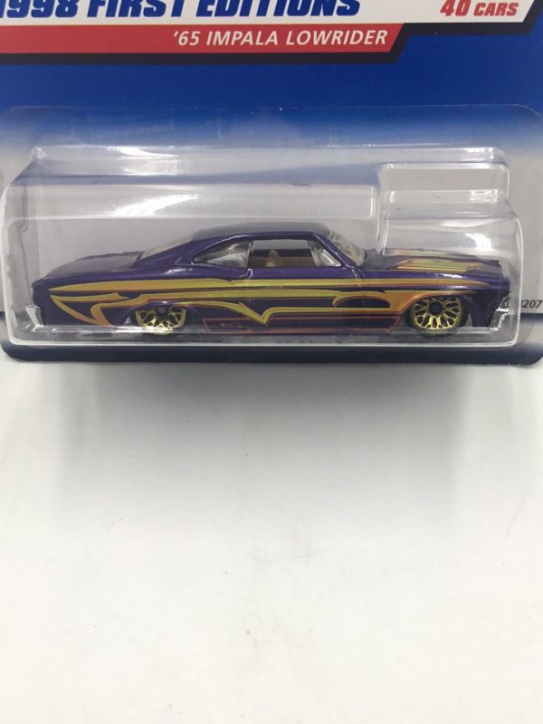 1998 hot wheels #635 65 Impala lowrider 16D Online Hot Sale