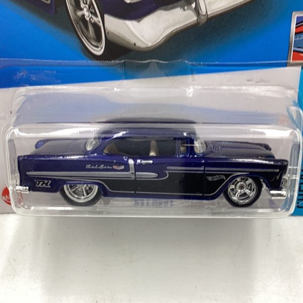 2022 hot wheels super treasure hunt #20 55 Chevy W Protector Online Sale