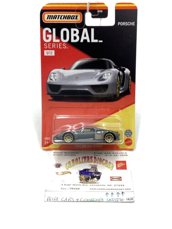 2022 matchbox global series Porsche 918 Spyder 5 12 161G Hot on Sale