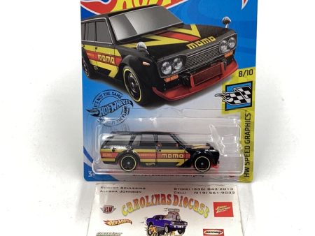 2020 hot wheels #146 Datsun bluebird wagon 510 momo black 87A Online Hot Sale