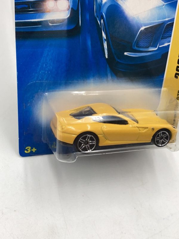 2007 Hot wheels #14 Ferrari 599 GTB Yellow SS4 Hot on Sale