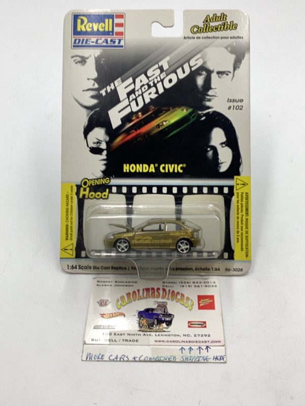 2002 Revell The Fast and the Furious Honda Civic #102 VHTF on Sale