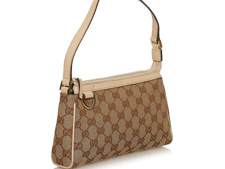 Gucci Abbey GG Canvas Baguette (29370) For Cheap