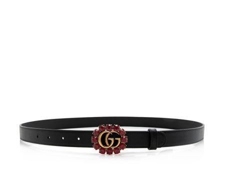 Gucci Leather Crystal GG Belt - Size 38   95 (21579) Sale