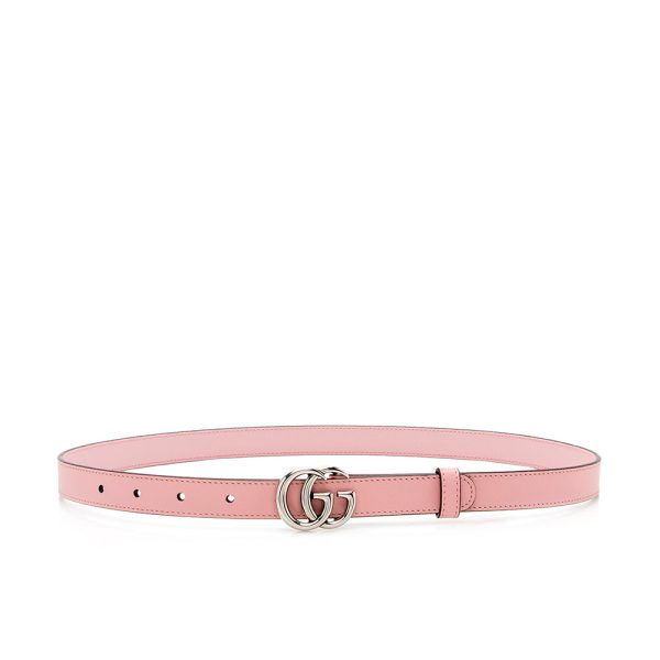 Gucci Leather GG Marmont Slim Belt - Size 32   80 (SHF-19368) For Discount