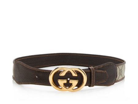 Gucci Vintage GG Supreme Interlocking GG Waist Belt - Size 32   80 (12779) Online Sale