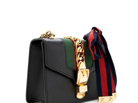 Gucci Leather Sylvie Small Shoulder Bag - FINAL SALE (SHF-19031) Fashion