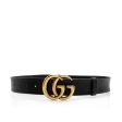 Gucci Distressed Leather GG Marmont Belt - Size 32   80 (21583) Sale