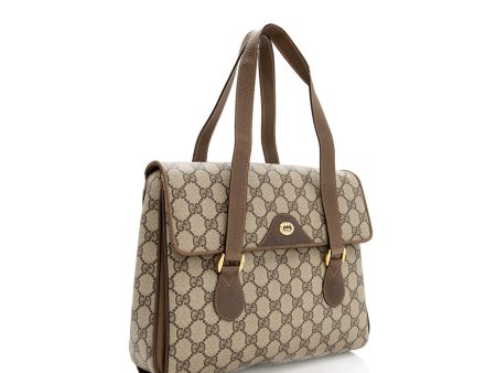 Gucci Vintage GG Plus Satchel (SHF-19037) For Discount