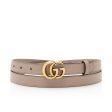 Gucci Leather GG Marmont Slim Belt - Size 44   110 (22299) For Cheap