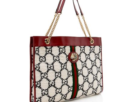 Gucci Tweed Rajah Large Tote (SHF-17206) on Sale