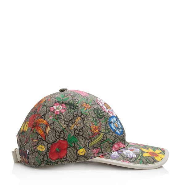 Gucci GG Supreme Flora Baseball Hat - Size M (21580) Fashion