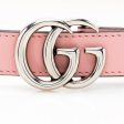 Gucci Leather GG Marmont Slim Belt - Size 32   80 (SHF-19368) For Discount