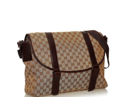 Gucci GG Canvas Crossbody Bag (28989) Online Sale