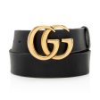 Gucci Distressed Leather GG Marmont Belt - Size 34   85 (22298) Online Sale