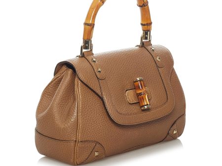 Gucci Bamboo Night Leather Handbag (29106) Online Sale