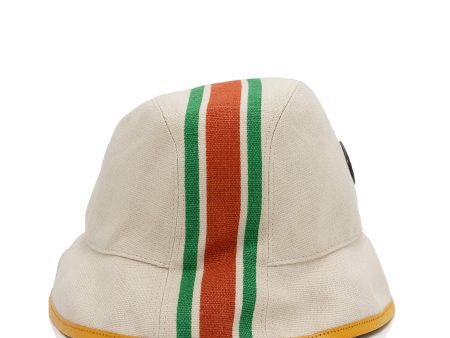 Gucci Canvas Web Stripe Fedora Bucket Hat - Size M (A6MK94) on Sale