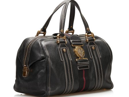 Gucci Aviatrix Leather Boston Bag (35967) Hot on Sale