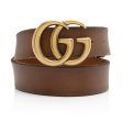 Gucci Distressed Leather GG Marmont Belt - Size 36   90 (23272) Online