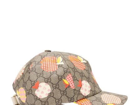 Gucci GG Supreme Les Pommes Baseball Hat - Size XL (BWOhtZ) Online Hot Sale