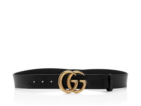 Gucci Leather GG Marmont Belt - Size 34   85 (SHF-QTH5B1) For Cheap