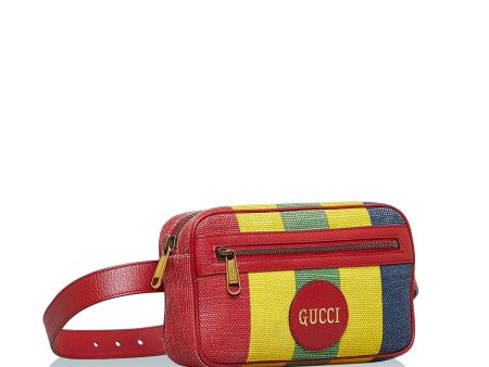 Gucci Baiadera Stripe Belt Bag (8woVlN) Online Sale