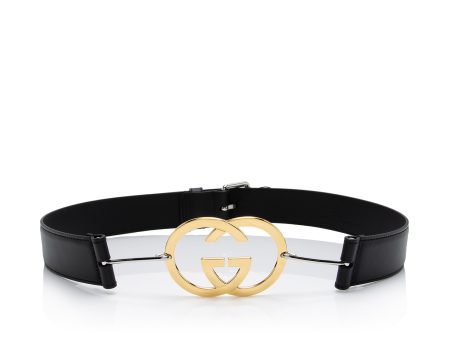 Gucci Calfskin Interlocking G Belt - Size 34   85 (bk2WGV) Supply