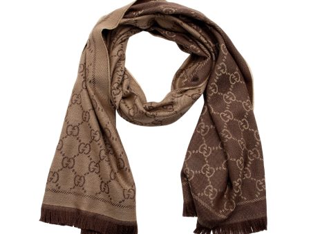 Gucci Wool GG Reversible Scarf (SHF-Uu5Q3H) For Cheap