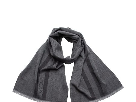 Gucci Wool Cree Logo Scarf (22461) Online Hot Sale