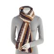 Gucci Wool Cotton Logo Wood Stripes Scarf (syWy5L) Discount