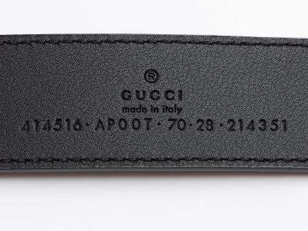 Gucci Leather GG Marmont Belt - Size 28   70 (mq18kD) Supply