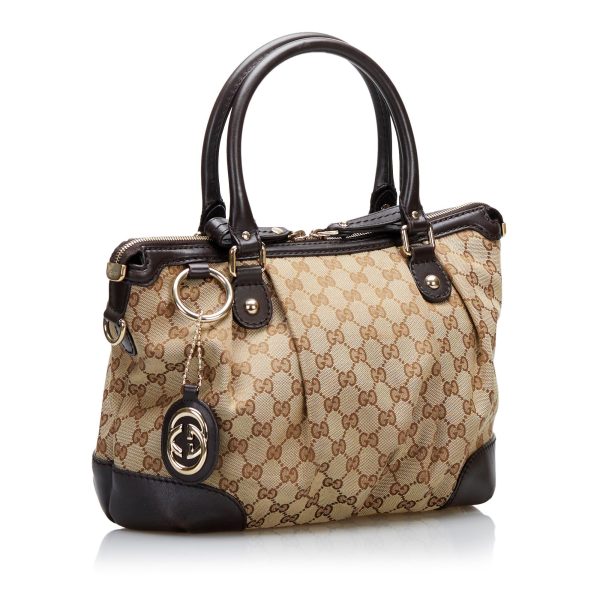 Gucci GG Canvas Sukey Handbag (35275) Supply