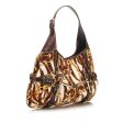 Gucci 85th Anniversary Velvet Horsebit Print Hobo Bag (35092) Discount