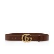 Gucci Distressed Leather GG Marmont Belt - Size 32   80 (SHF-RS9Llf) Online Hot Sale