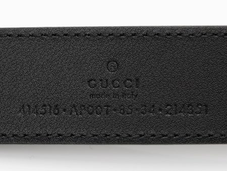 Gucci Leather GG Marmont Belt - Size 34   85 (ER6z4G) Sale