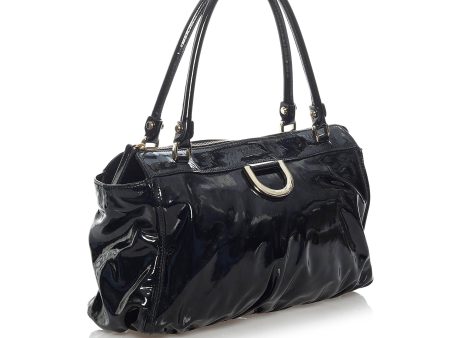 Gucci Abbey D-Ring Patent Leather Shoulder Bag (30321) Online Hot Sale