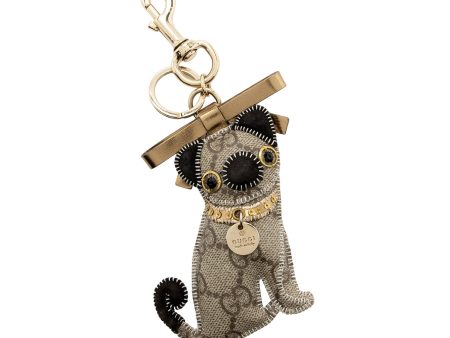 Gucci GG Supreme Oliver Guccioli Pug Bag Charm (SHF-oByoZg) Online Hot Sale