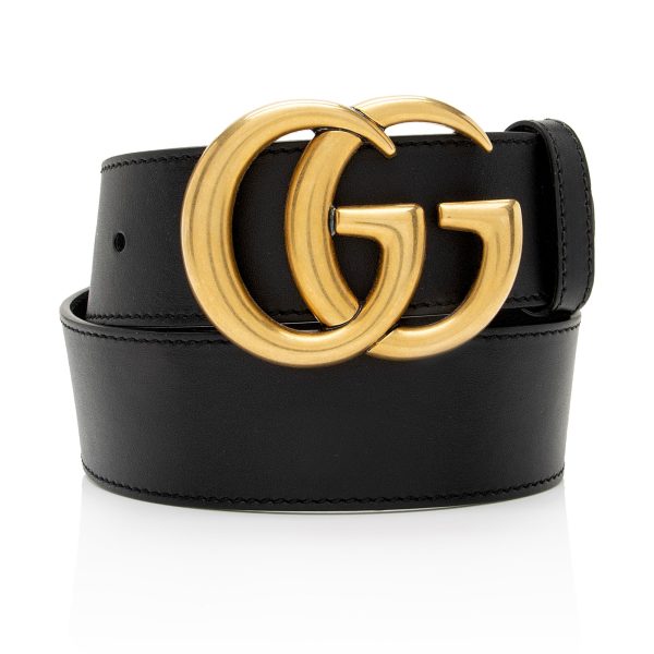 Gucci Leather GG Marmont Belt - Size 26   65 (SHF-Azi3Mr) Cheap