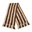 Gucci Wool Cotton Logo Wood Stripes Scarf (syWy5L) Discount