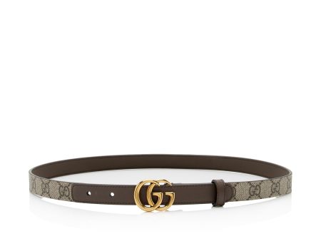 Gucci GG Supreme GG Marmont Slim Belt - Size 32   80 (SHF-TjpHYs) on Sale