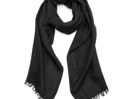 Gucci Wool Silk GG Scarf (23928) Hot on Sale