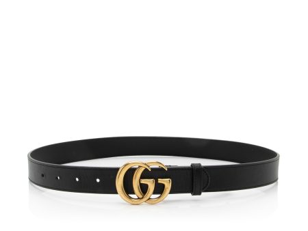 Gucci Leather GG Marmont Belt - Size 32   80 (SHF-s2un6d) Online Sale