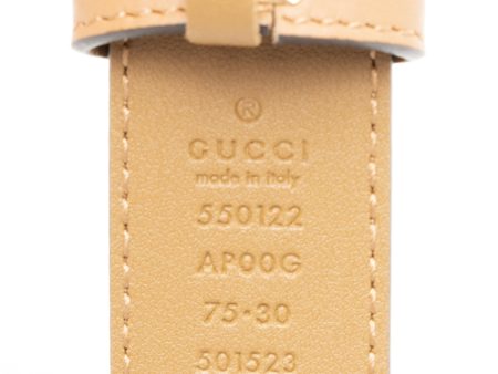 Gucci Leather GG Horsebit Belt - Size 30   75 (23498) Supply