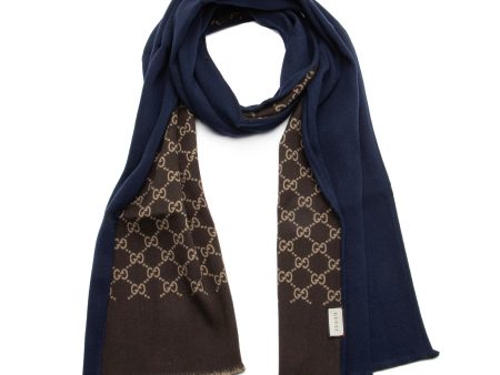 Gucci Wool Silk GG Scarf (23384) Online