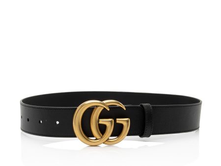 Gucci Leather GG Marmont Belt - Size 26   65 (SHF-Azi3Mr) Cheap