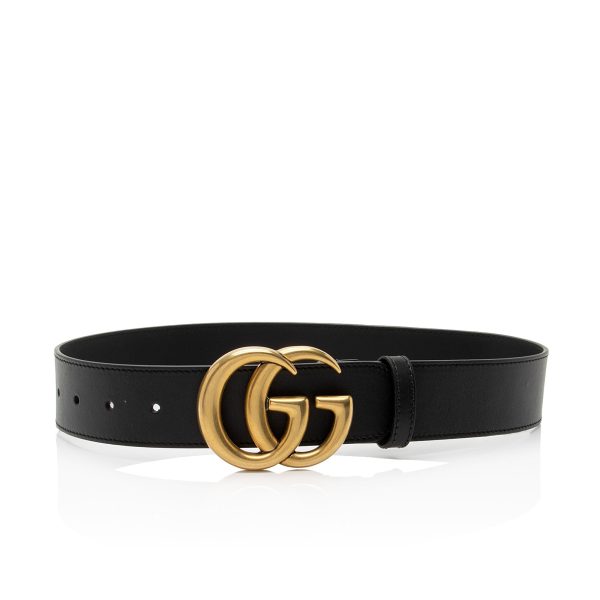 Gucci Leather GG Marmont Belt - Size 26   65 (SHF-Azi3Mr) Cheap