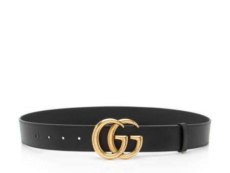 Gucci Leather GG Marmont Belt - Size 32   80 (0EIJen) Online Hot Sale