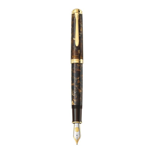 Pelikan M1000 Fountain Pen - Renaissance Brown GT (Special Edition) Sale