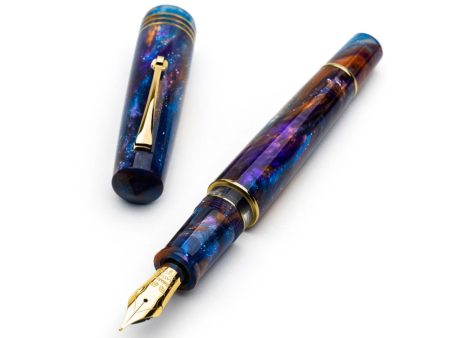 Leonardo MZ Grande 2.0 Galattica No.6 14K Gold Fountain Pen - Universe GT (Limited Edition) Online Sale